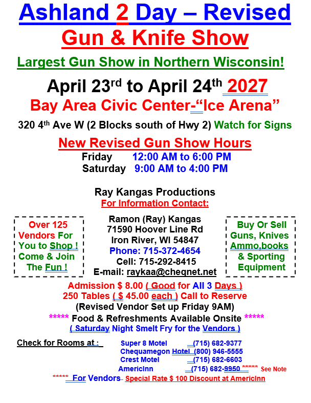 Ashland 2-Day Gun & Knife Show Flyer