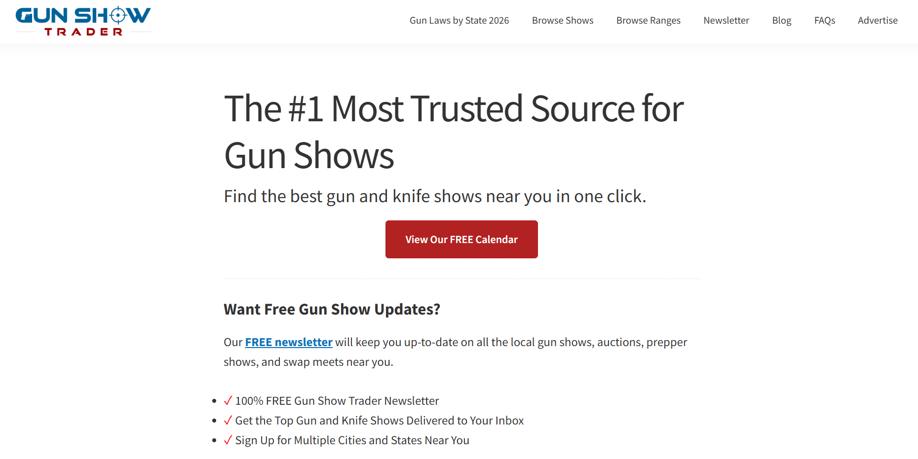 Test Gun Show 2027 Flyer