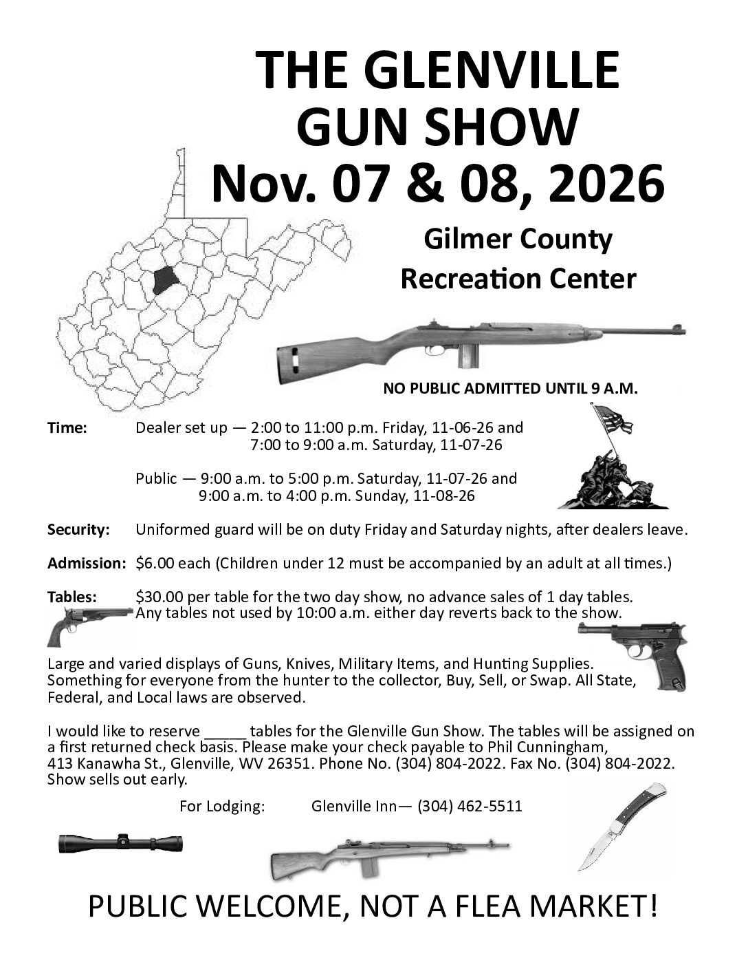Glenville Gun Show Flyer