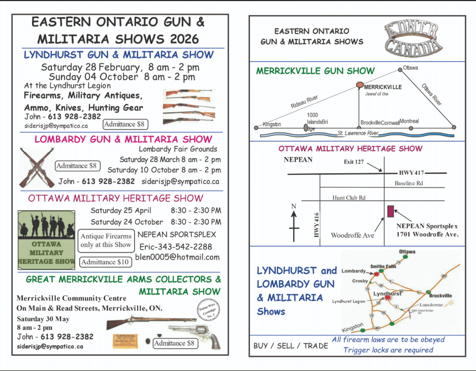 Lyndhurst Gun & Militaria Show Flyer